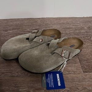 Birkenstock Boston Clog - Taupe Size 39